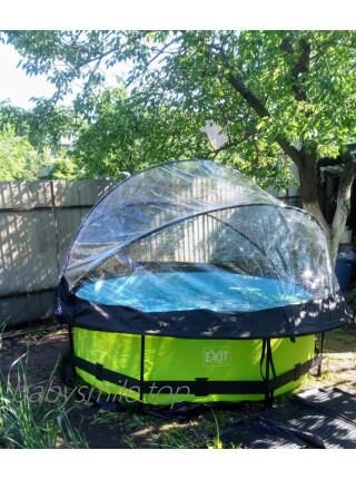 Басейн з куполом EXIT лайм 244 х 76 см